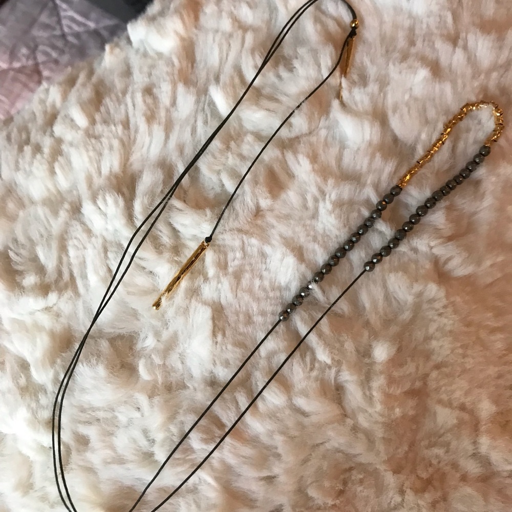 Gorjana 18k GP beading adjustable necklace NWOT - Picture 2 of 9